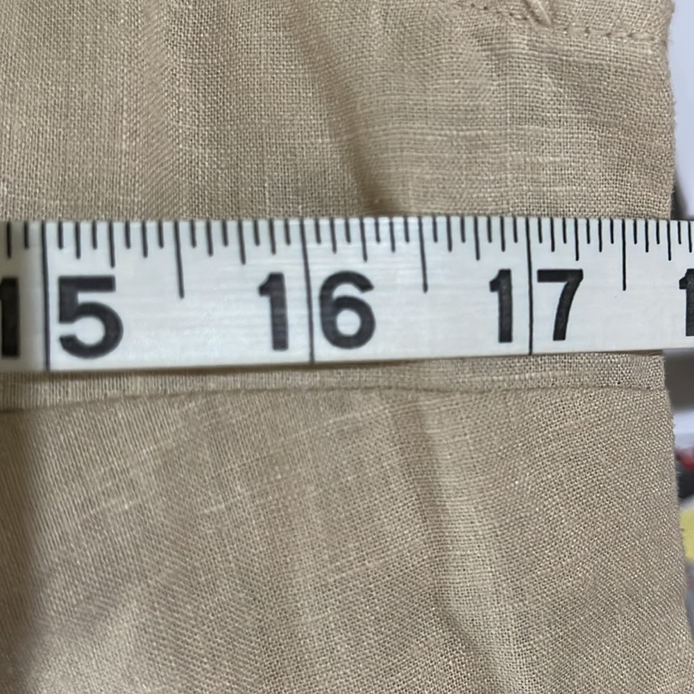 Emily Daniels linen blend sleeveless button down top NWT sizes small & medium - Picture 7 of 7